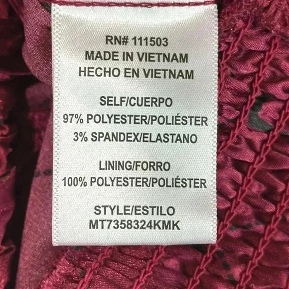 Meraki Juniors Long Sleeve Deep Plunge Neck Blouse - Size S - Picture 11 of 12